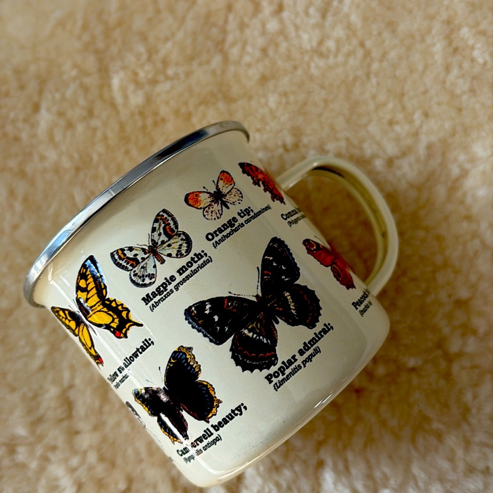 Butterfly mug (stained inside)